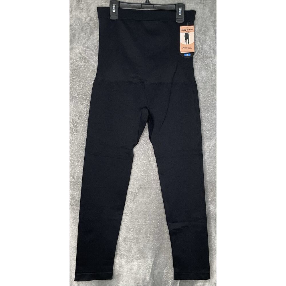 Shapermint Essentials Black High Waisted Size XL Shaping Leggings NEW